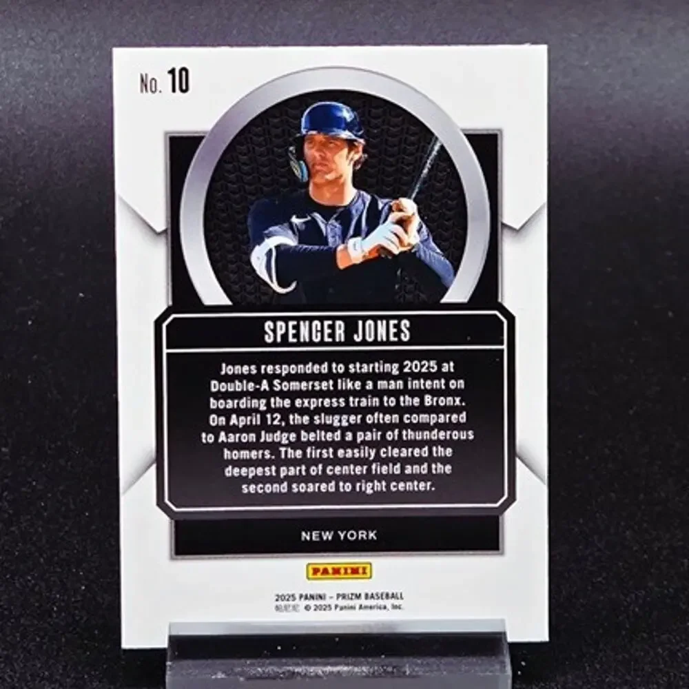 Spencer Jones Crusade Blue Ice Talisman Green New York Yankees Top Prospect